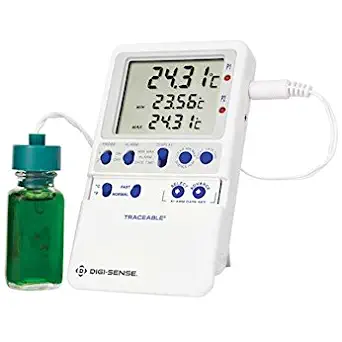 Traceable High-Accuracy Fridge/Freezer Thermometer with Calibration; 1 Bottle Probe