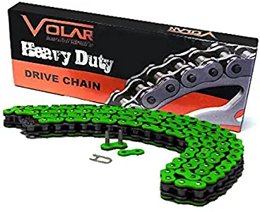 Volar Heavy Duty Non Oring Chain - Green for 2013-2017 Kawasaki Ninja 300 EX300