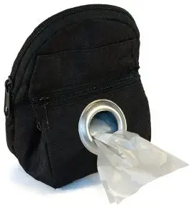 POOCH POUCH - Black Backpack Dispenser Waste Pick-Up Bags (20ea) by lola bean
