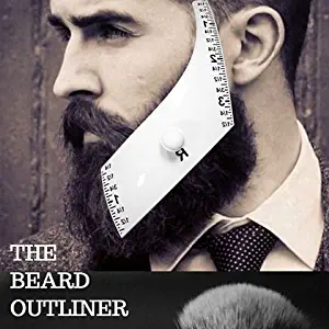 Beard Outliner Kit / 2 Beard Styles/ROUND AND SQUARE set All-In-One Tool | The Beard Care & Grooming Gift Kit For Any Beard Bro | Use With A Beard Trimmer Or Razor To Style