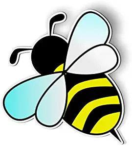 AK Wall Art Cute Bumble Bee - Magnet - Car Fridge Locker - Select Size