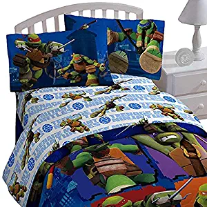 Ninja Turtles Super Soft 4-Piece Full City Limits Sheet Set