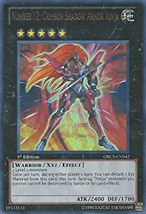 Yu-Gi-Oh! - Number 12: Crimson Shadow Armor Ninja (ORCS-EN042) - Order of Chaos - Unlimited Edition - Ultra Rare