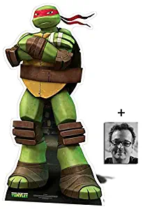 Fan Pack - Raphael Teenage Mutant Ninja Turtles Mini Cardboard Cutout / Standee / Standup - Nickelodeon Series Includes 8x10 (20x25cm) Photo