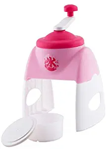 Japanese Shaved Ice Snow Cone Maker Ice Mold Easy to Use Convenient Fun Attractive Colors and Design - Made In Japan (Pink)