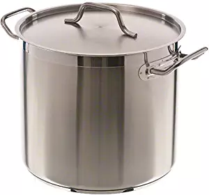 Update International (SPS-16) 16 Qt Induction Ready Stainless Steel Stock Pot w/Cover