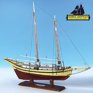 Model Shipways Wood Ship Kit Glad Tidings Pinky Schooner 1:24 Scale