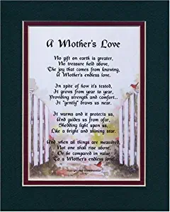 A Mother's Love, 10, A Mother's Day Present Gift Poem for Mom's 60th 70th 80th 90th Birthday.