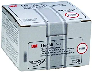 3M Hookit Finishing Film Abrasive Disc 260L, 00911, 3 in, P600, 50 discs per carton