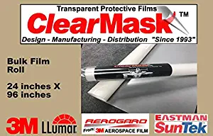 ClearMask 24" X 96" Fabricated Paint Protection Film Roll (8 Mil Clear Urethane Film from 3M, Eastman Llumar Suntek or Equal)