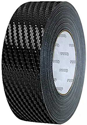 VViViD Dry Carbon Fibre Detailing Vinyl Wrap Tape 2 Inch x 20ft Roll DIY (Black)