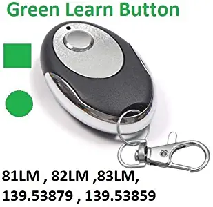 Craftsman Garage Door Opener Remote Control Transmitter for Green 1 Button Part 139.53970SRT 139.5397 139.53971SRT 139.53971 139.53973SRT 139.53973 139.53879 K1026 HBW1136 LiftMaster 81LM 82LM 83LM