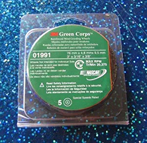 3M 3 x 3/16 x 3/8 Green Corps CUT-OFF WHEEL1991 01991