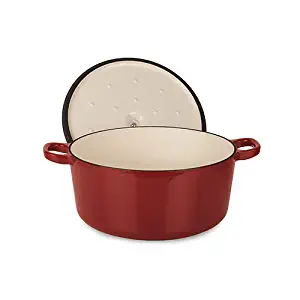 Cuisinart CIB635-22CRC 3.5 Qt (3.3L) Round Casserole with Self-Basting Cover, Red, 3.5Qt, Red