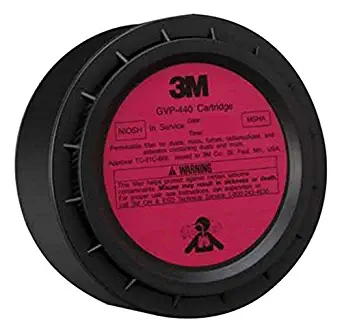 3M GVP-440 HEPA Filter for GVP Series Belt and Vehicle Mounted Air Purifying Respirator System, English, 24.544 fl. oz, Plastic, 1" x 1" x 1"