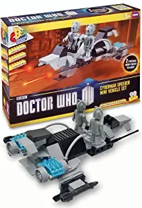 Doctor Who Character Building - Cyberman Speeder Mini Vehcle Set & 2 Cyberman Figures