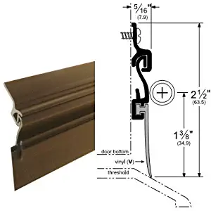 Dark Bronze Residential Automatic Door Sweep for 36" Door