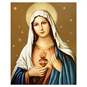 5D Diy Diamond Painting Kits Diamond Madonna Handmade Crafts 15.7x19.7Inch(No Frame)