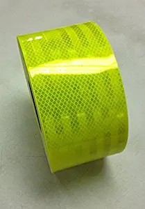 Safe Way Traction 4" x 10' Roll 3M Fluorescent Yellow Green Reflective Hazard Warning Emergency Vehicle Safety Marking Tape 983-23