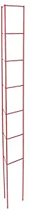 BestNest Panacea 89766 Vegetable Ladder Plant Supports, Red, 57" H, Set of 6