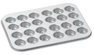 Cuisinart AMB-24MMP Chef's Classic Nonstick Bakeware 24-Cup Mini Muffin Pan, Silver