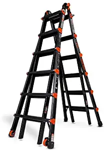 Little Giant 10126BP PRO Series 300-Pound Duty Rating Multi-Use Aluminum Ladder, 26-Foot