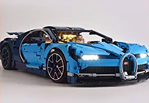 brickled LED Light Kit for TECHNIC Bugatti Chiron Model Lego 42083 USB Power (Lego Set no Included)