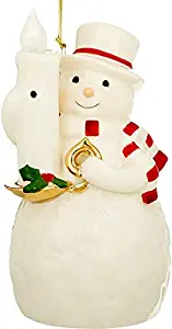 Lenox Snowman Blow Out The Lights Tree Ornament