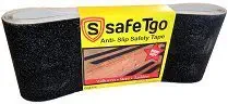 10 Strong Anti Slip Tape Abrasive Treads by SafeTgo - 6in. By 24in 6" X 24" Anti-Slip Safety Grit High Traction No Slip Resistent Tape Safety Grip (6 Inch By 24 Inch) for Stairs Boats Steps Marine