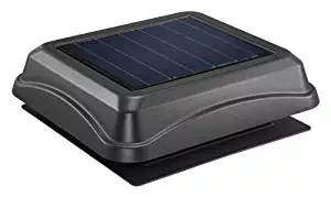 Broan 345SOBK Surface Mount Solar Powered Attic Ventilator, 28-Watt, Black