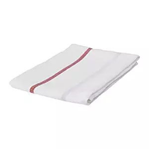 Ikea Dish Towel 101.009.09, Pack of 20, White, Red