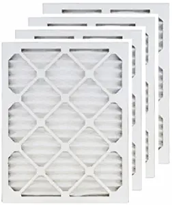 16x20x1 (15.75x19.75) MERV 8 Air Filter/Furnace Filters (4 pack)