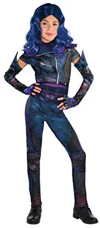 Party City Descendants 3 Deluxe Costume for Children Includes a Jumpsuit, a Belt, a Glove, and a Wig