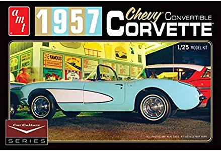 AMT 1016/12 Aqua 1/25 57 Corvette Convertible Car Culture Series