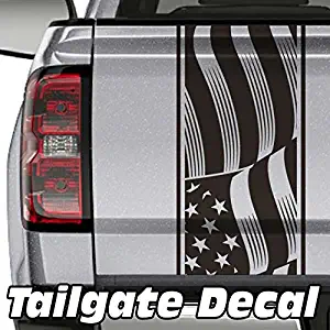 Jeepazoid SkunkMonkey - Truck Tailgate Decal - USA Flag Universal Fit - Green Sticker