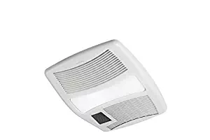 Broan QTXN110HL Ultra Silent Heater Combination Ventilation Fan with Light in 6" Round Ducting (110 CFM)