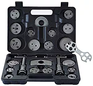 ATP 23pcs Heavy Duty Disc Brake Caliper Tool Set and Wind Back Kit for Brake Pad Replacement Fits Most American, European, Japanese Makes/Models