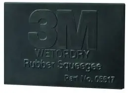 3M Company 5518 Wetordry Rubber Squeegee 05518, 2" x 3"