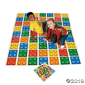 Color Blocks Bend Game with Spinner ( 5 ft. x 6 ft pad) Brick Party Game