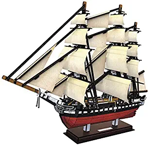 CubicFun 3D Puzzles Large Vessel Ship for USS Constitution Sailboat Model Kits for Adults and Teens Toys, 193 Pieces, T4024h