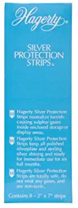 Hagerty 70000 Set of 8 2-by-7-Inch Silver Protection Strips for Silver Storage, Blue