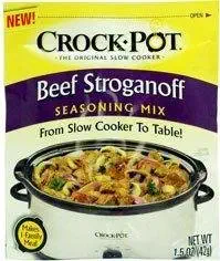 Crock Pot Beef Stroganoff Seasoning Mix (1.5 oz Packets) 3 Pack