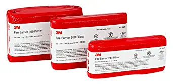 3M Fire Barrier Pillows FB269, Medium, 2 in x 6 in x 9 in (Pack of 16)