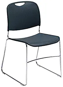 NATIONAL PUBLIC SEATING Stack Chair - Navy blue - Lot of 1