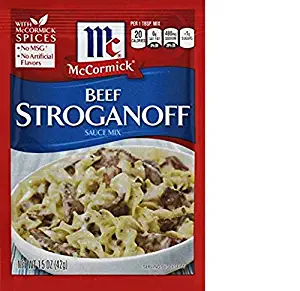 McCormick Beef Stroganoff Sauce Mix, 1.5 oz