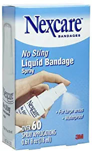 3m Nexcare No Sting Liquid Bandage Spray - 0.61 Oz ( 18 Ml ) (Pack of 4)