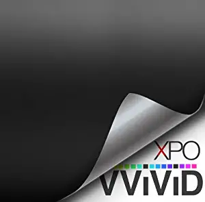 Black Matte 60 Inch x 1ft Car Wrap Vinyl Roll with Air Release 3MIL-VViViD8