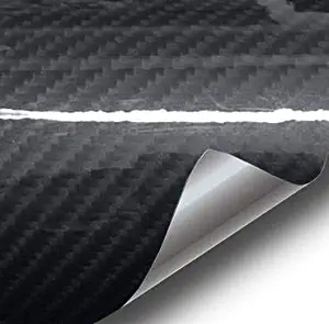 VViViD XPO Black Carbon Gloss Tech Art 3ft x 5ft 3-Layer 3D (not Printed) Realistic True Carbon Fiber Look Cast Vinyl Wrap for Car, Boat, Bike DIY