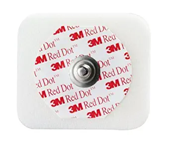 3M-2560 Electrode EKG/ECG Red Dot Foam Tape/ Gel 4x3-1/2cm 50 Per Bag by 3M Part No. 2560