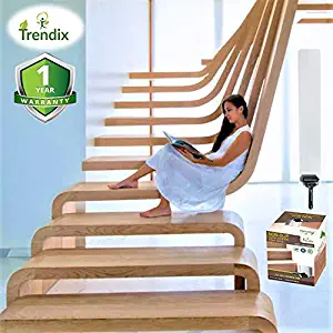 Stair Protectors for Wood Stairs Anti Skid Clear Grip Adhesive Step Cover Strips Indoor Wood Safety Floor Dog Kids Pet Grandmother Transparent Staircase Hardwood (15 Pieces of 32x4 inches + Roller)
